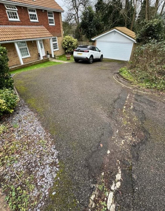 Before · the original driveway at the same West Midlands property
